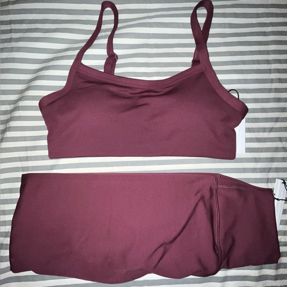 Paragon Reluna SculptSeam Plus Icon Legging and Multifit Bra in Fig Size M